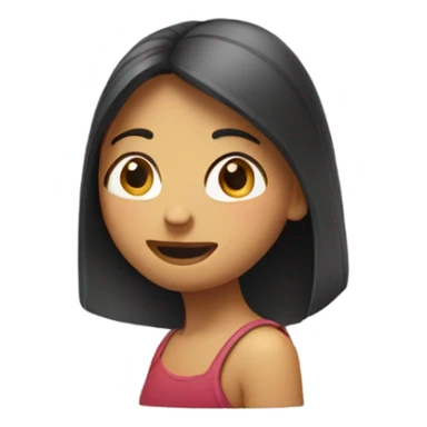 Girl shaking head sticker