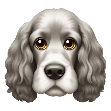 Black English Cocker Spaniel sticker