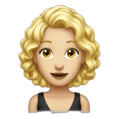 Blonde pianist sticker