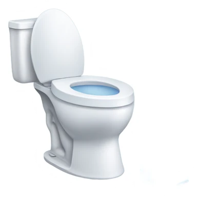 toilet with an ice block around it sticker