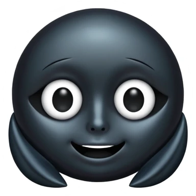 black pearl black colour solid black no eyes nose mouth  sticker