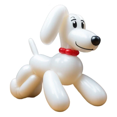 classic balloon dog made from a balloon sticker