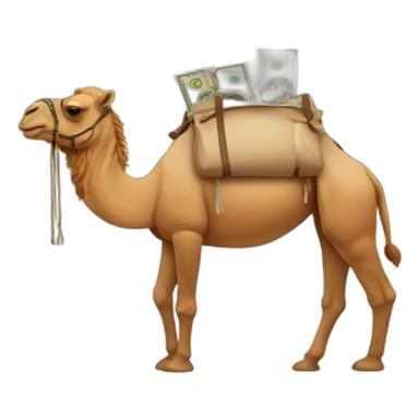 money camel tourism sticker