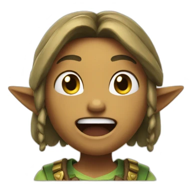 Zelda who laugh out sticker