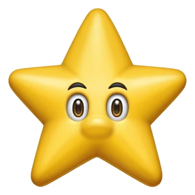 ESTRELLA DE SUPER MARIO SIN NARIZ Y SIN BOCa nadams los ojos sticker