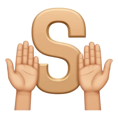Make the letter S with hands

 sticker