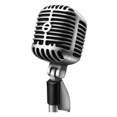 Singer Popstar microphone  sticker