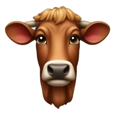the big head of a big animal beef sticker