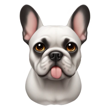 Mutlu bir french bulldog sticker
