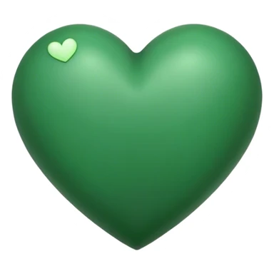 Forest green heart emoji  sticker
