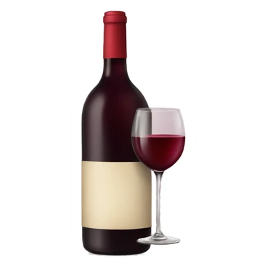 Red wine sticker