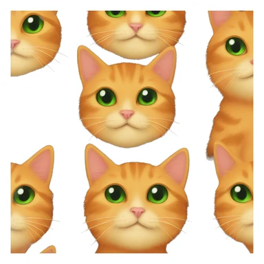 orange kitten with yellow eyes hugging a all black cat with green eyes  sticker