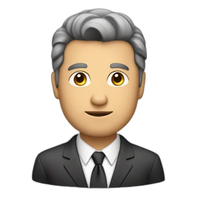 Middle age man in a business suit sticker