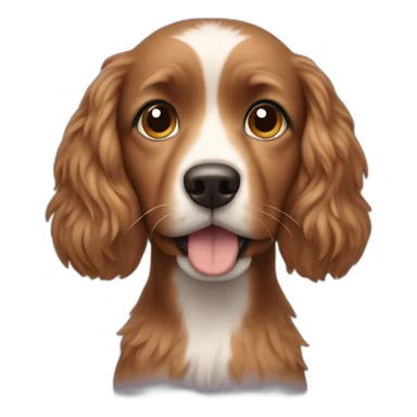small brown wire hair dog sticker