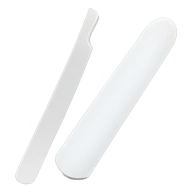 White nail file sticker