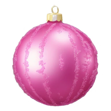 Pink ornaments on a Christmas tree￼ sticker