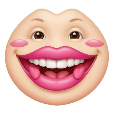 mouth smile sticker