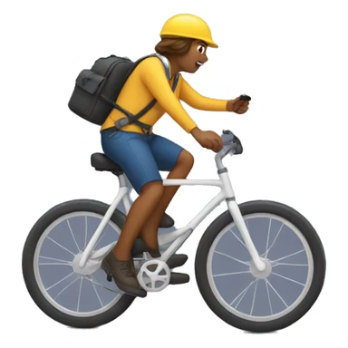 Dispatcher riding a bike sticker