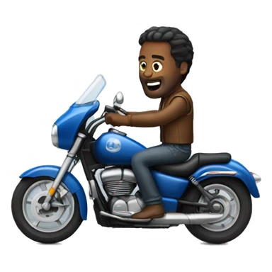 man on a motorcycle  sticker