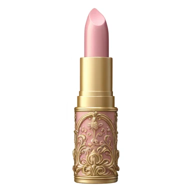 Vintage rococo pale pink lipstick sticker