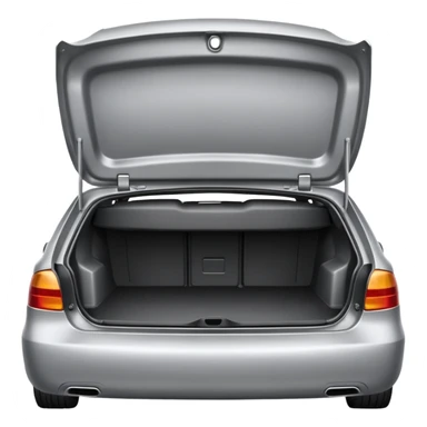 Open empty car trunk sticker