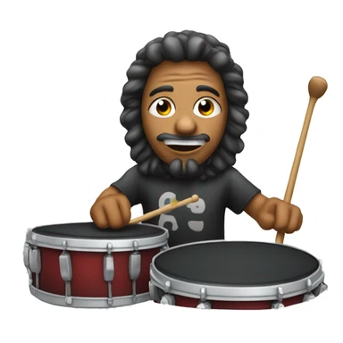 Old drummer, playing ride sticker