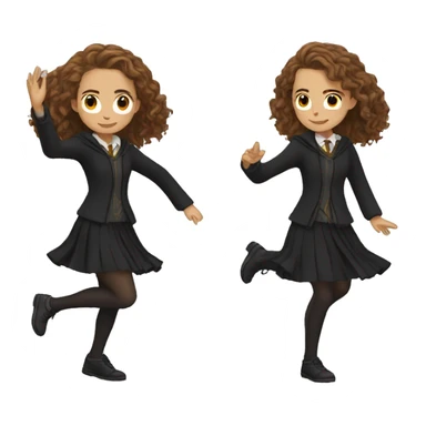 dancing hermione granger sticker