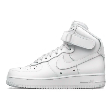 White air forces Nike sticker