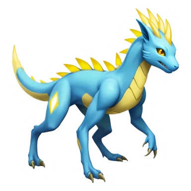 Manectric-Lucio-Draco-Fakémon-hybrid-creature (full body), 4 legs sticker