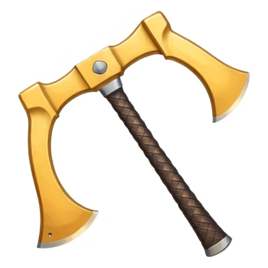 double-headed axe sticker