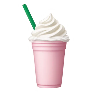 Aesthetic light pink Starbucks drink sticker