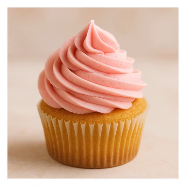 Cupcake with pink icing sticker