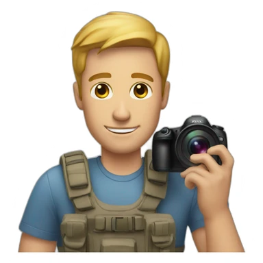 white man taking photo sticker
