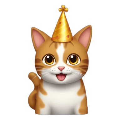 Gato feliz cumpleaños sticker