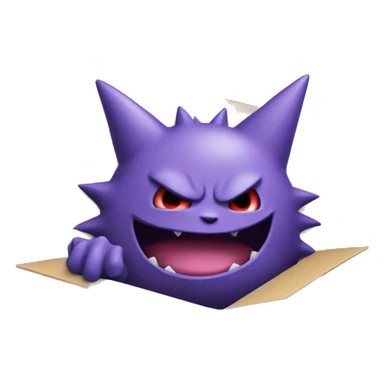 Gengar in the box  sticker