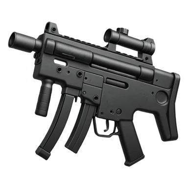 Simple mp5 no stock no scope sticker