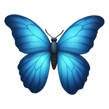 Blue Butterfly wings trapped inside a tornado  sticker