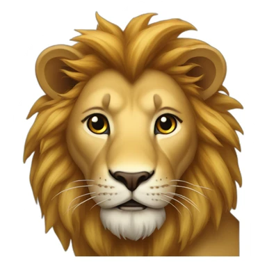 Lion sur lapon sticker