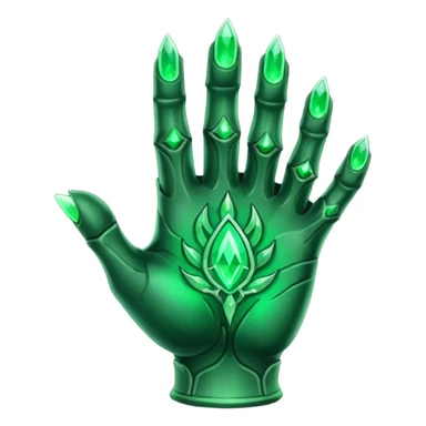 green hand icon from Skyrim sticker