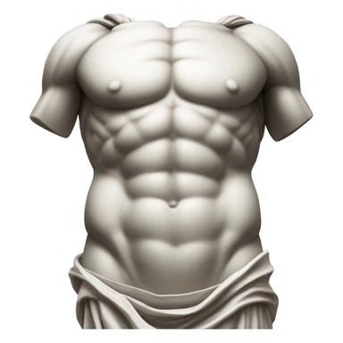 roman statue torso sticker