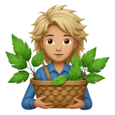 Breeze + leaf basket,Sky Gardener. sticker