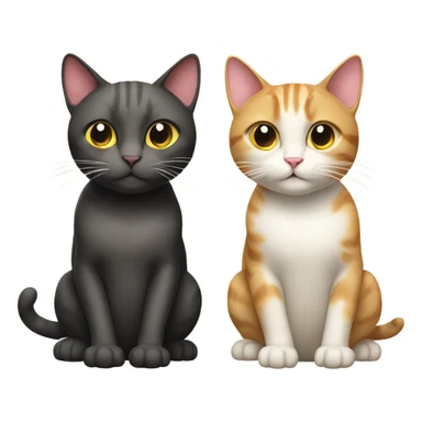 2 cats eating sandwhiches sticker