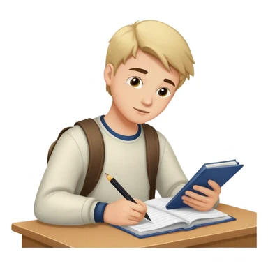 the student submits his homework sticker