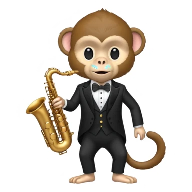 monkey Musician sticker