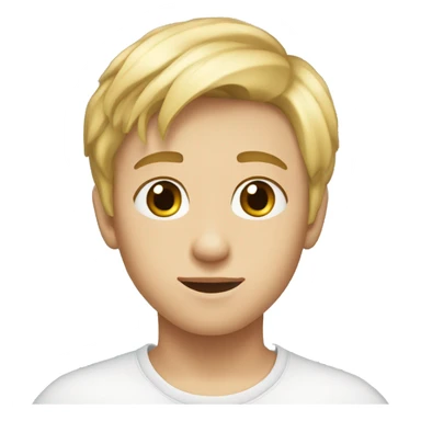 young boy blond hair bloue eyes approximatively 17 years sticker