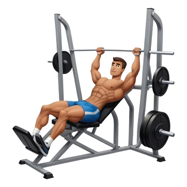 guy how to use a leg press machine sticker
