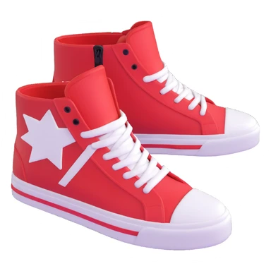 red and white Sonic the Hedgehog shoes sticker