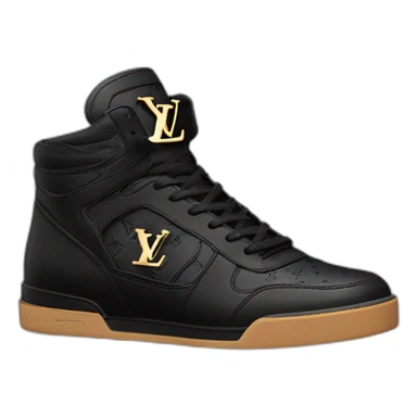 Louis vuitton trainer 2023 noir sticker