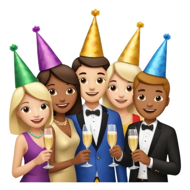 christmas party sticker