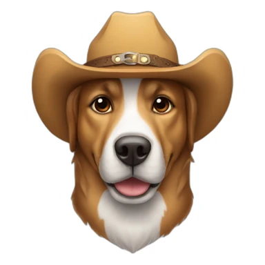 dog-wearing-cowboy-hat sticker